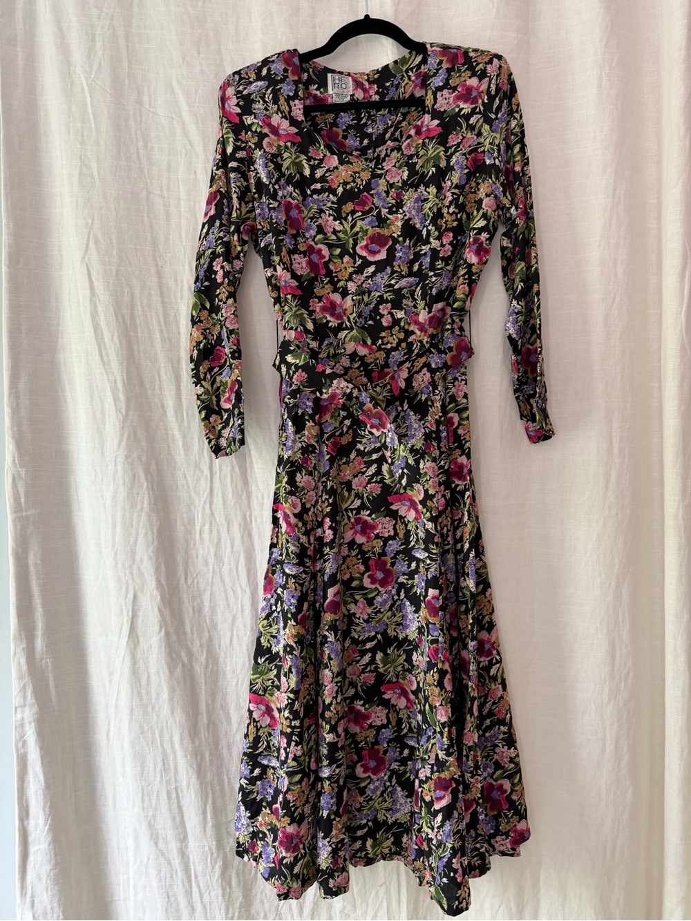Vintage HERO Cotton Prairie Cottage Core Fully Lined Dress Size 7/8